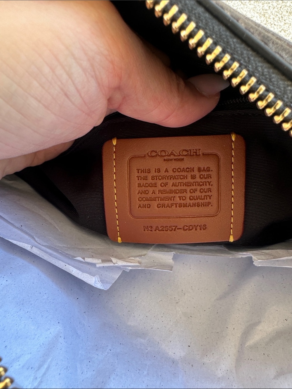 Coach Brown Logo Barrel Satchel with Gold Hardware - Picture 8 of 9